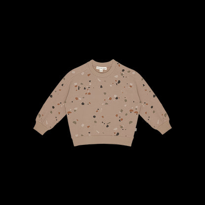 Sweatshirt en Coton Biologique, Terrazzo