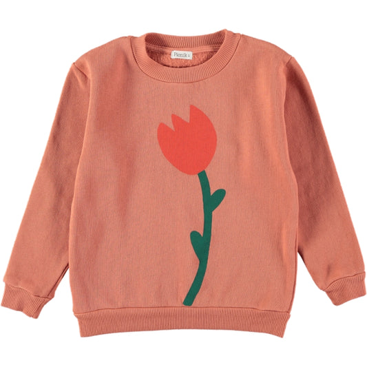 Sweater Tulip en Coton Biologique, Coral