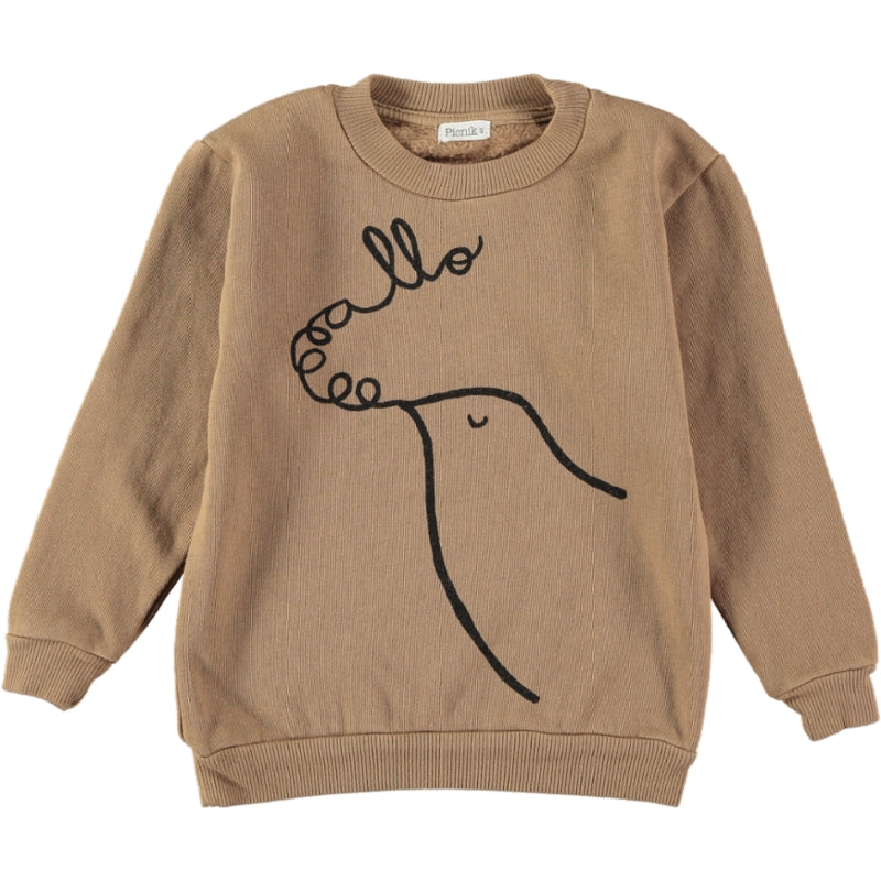 Sweater Paloma en Coton Biologique, Camel