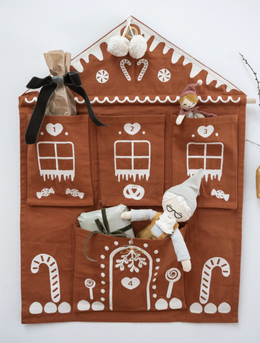 Calendrier Mural Brodé, Gingerbread House
