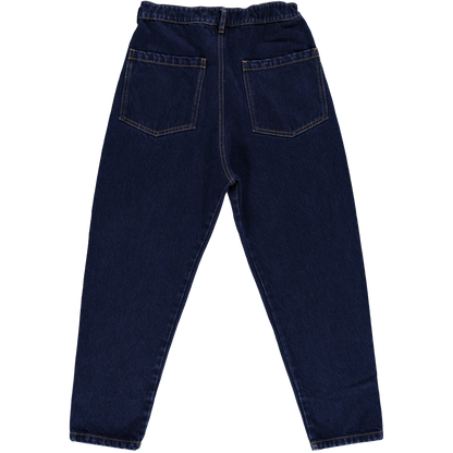 Pantalon Carotte UNISEXE ADULTE en Coton Bio, Denim Dark Blue