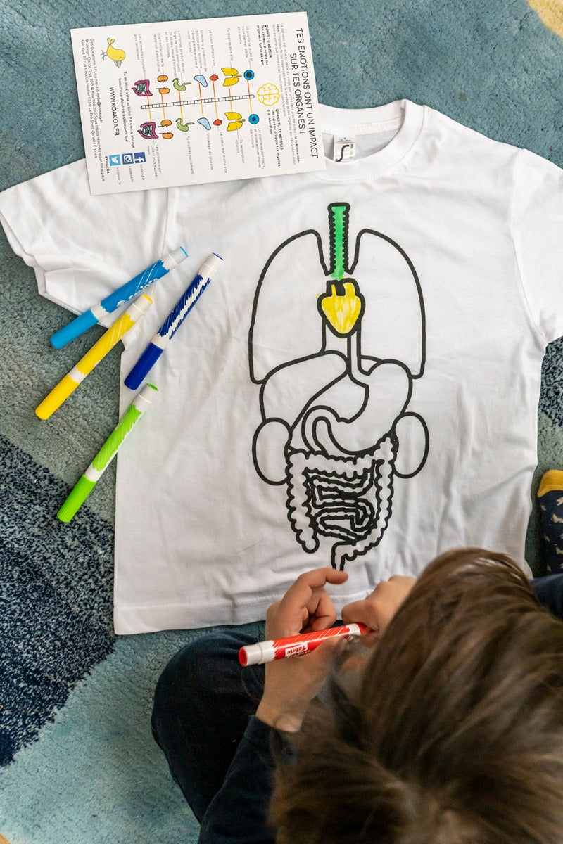 Colorie les Organes sur un T-Shirt