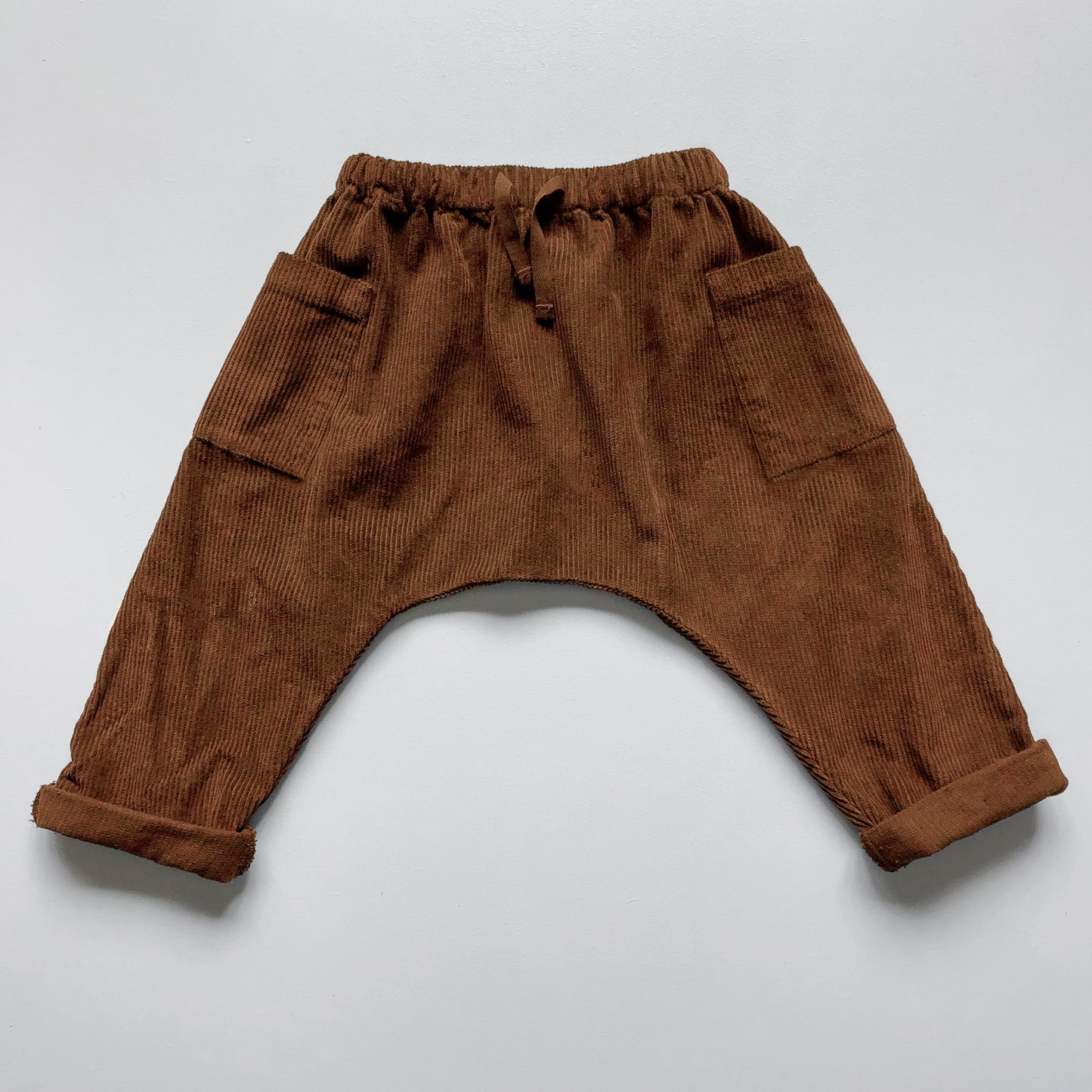 Pantalon Harem en Coton Biologique, Rust
