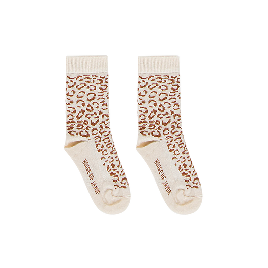 Chaussettes Cream Tofee Leopard
