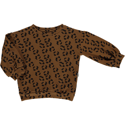 Sweatshirt Jojoba en Coton Bio, Leopard