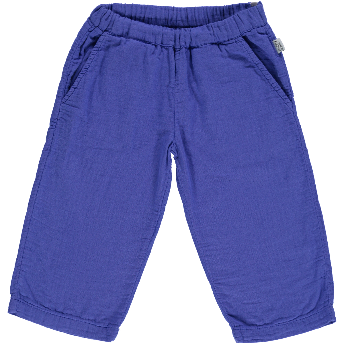 Pantalon Pomelos en Coton Bio, Dazzling-Blue