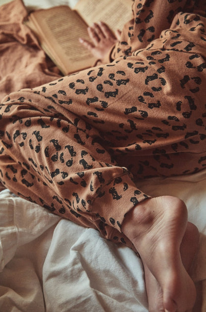 Pyjama Arbousier en Coton Bio, Leopard