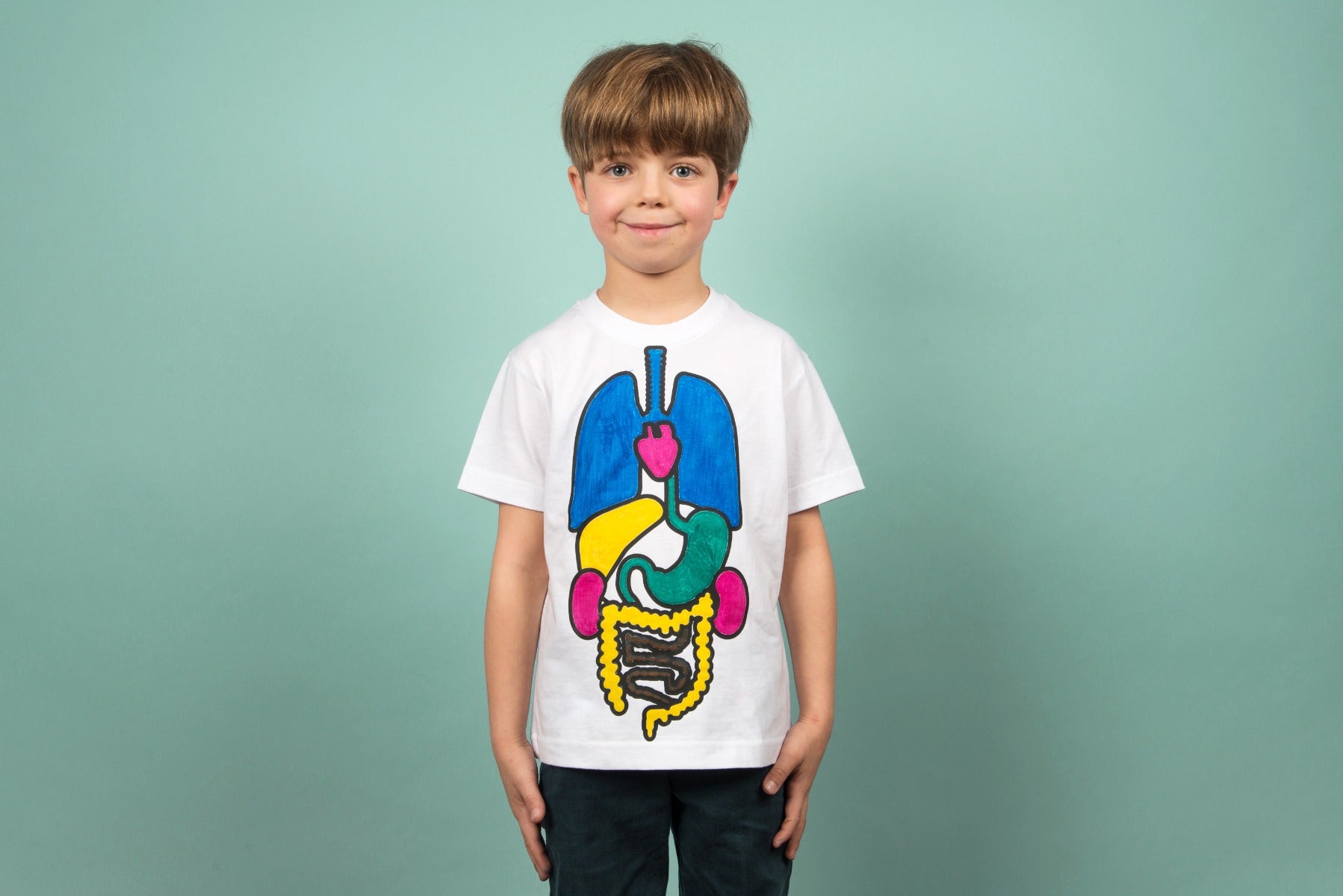 Colorie les Organes sur un T-Shirt