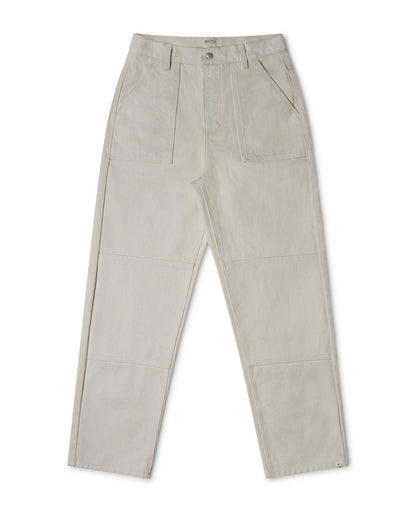 Pantalons en Coton Bio Utility Pants ADULT, Ecru
